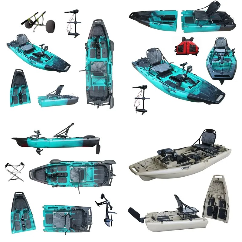 Fishing Boat Paddle - Kayak de pêche motorisé monoplace en