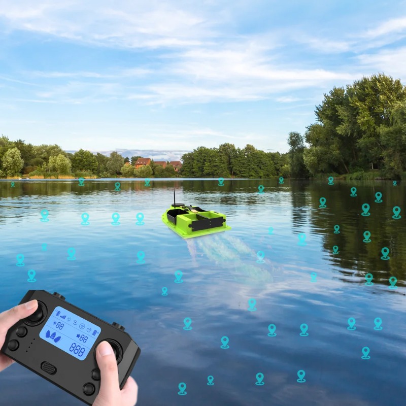 Bateau à appâts RC GPS D19, 60 - Fishing Boat Gps avis et prix